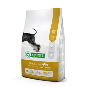 dry food for senior dogs of small breeds with poultry