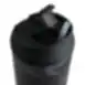 Bouteille d&rsquo;eau en plastique, avec illustration d&rsquo;un manteau sombre et paille