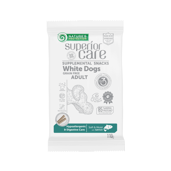 mangime complementare grain free - snack per cani adulti con salmone - 0