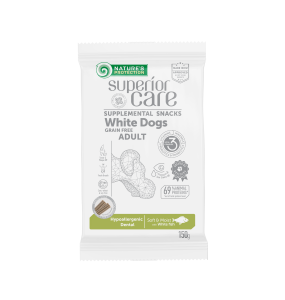 mangime complementare senza cereali - snack per cani adulti con pesce bianco
