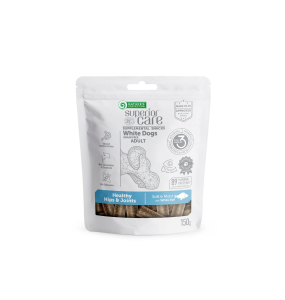 mangime complementare senza cereali - snack per cani adulti di tutte le razze con pesce bianco
