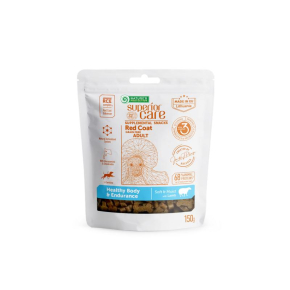complementary grain free feed - snacks to support healthy and endurance with lamb for adult all breed dogs with red coat