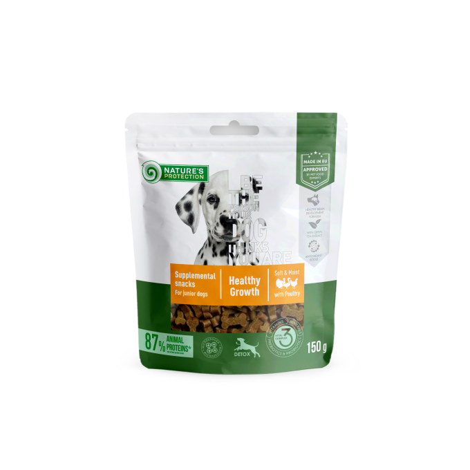 aliments complémentaires - collations pour chiens juniors de toutes races avec de la volaille - 0