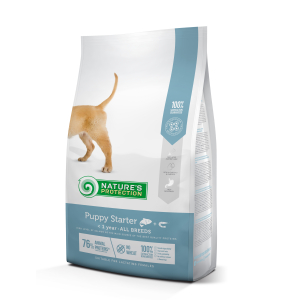 dry food for puppies of all breeds with salmon and krill