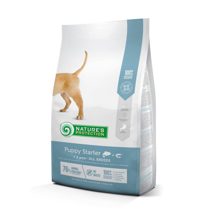 dry food for puppies of all breeds with salmon and krill - 1