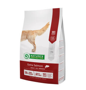 dry food for adult dogs of all breeds with salmon