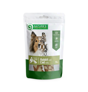 snack für Hunde Kaninchen und Kabeljau-Rollen,