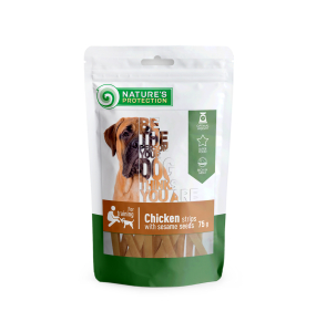 snack für Hunde Hühnerstreifen mit Sesam,