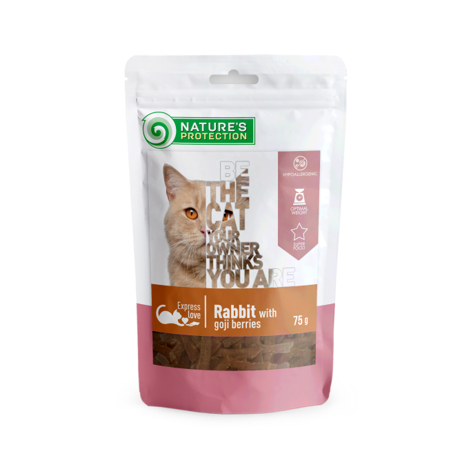 snack per gatti con coniglio e bacche di goji - 0