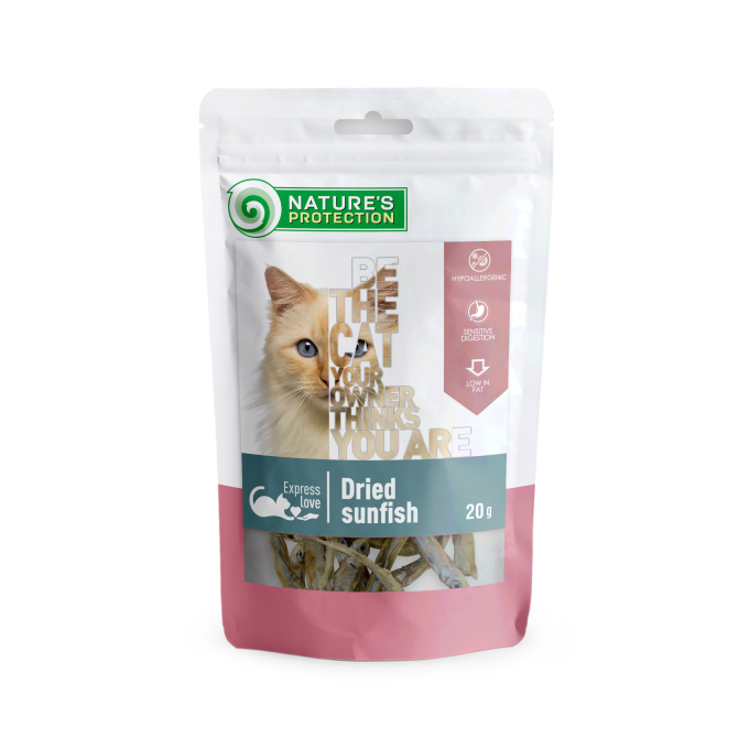 snacks für Katzen, getrockneter Sonnenfisch - 0