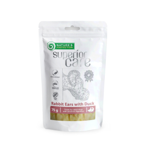snack per cani orecchie di coniglio con anatra