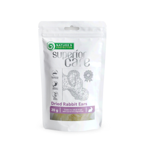 snack per cani orecchie di coniglio essiccate