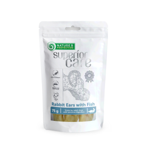 snack per cani orecchie di coniglio con pesce