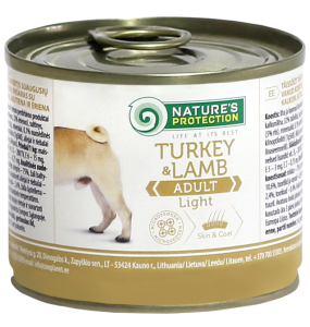 aliments en conserve pour chiens adultes avec de la dinde et de l&#039;agneau