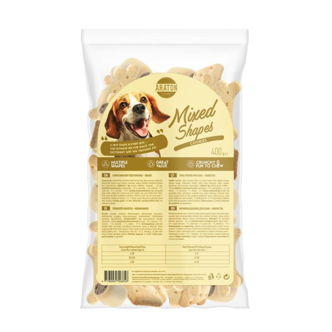 aliments complémentaires pour chiens, biscuits multiformes - 0