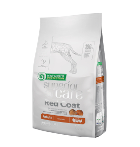 nourriture sèche pour chiens adultes de toutes races au pelage roux avec de la volaille