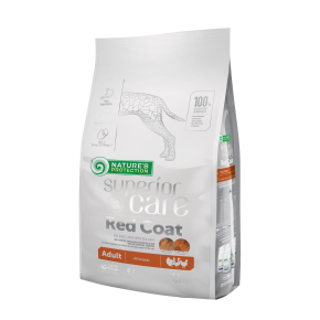 trockenfutter für erwachsene Hunde aller Rassen mit rotem Fell mit Geflügel