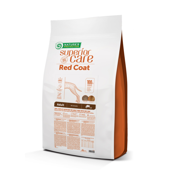 aliment sec sans céréales pour chiens adultes de toutes races à poil roux, avec saumon - 1