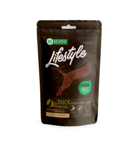 snack voor katten met eend en gojibessen