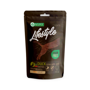 snack voor katten met eend en gojibessen