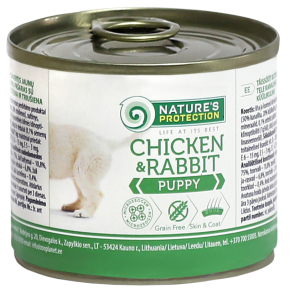 Aliments en boîte pour chiots