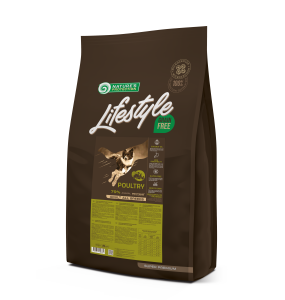 droogvoer zonder granen voor volwassen honden van alle rassen met gevogelte