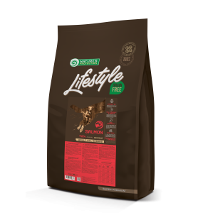 сухой беззерновой корм для взрослых собак всех пород с лососем