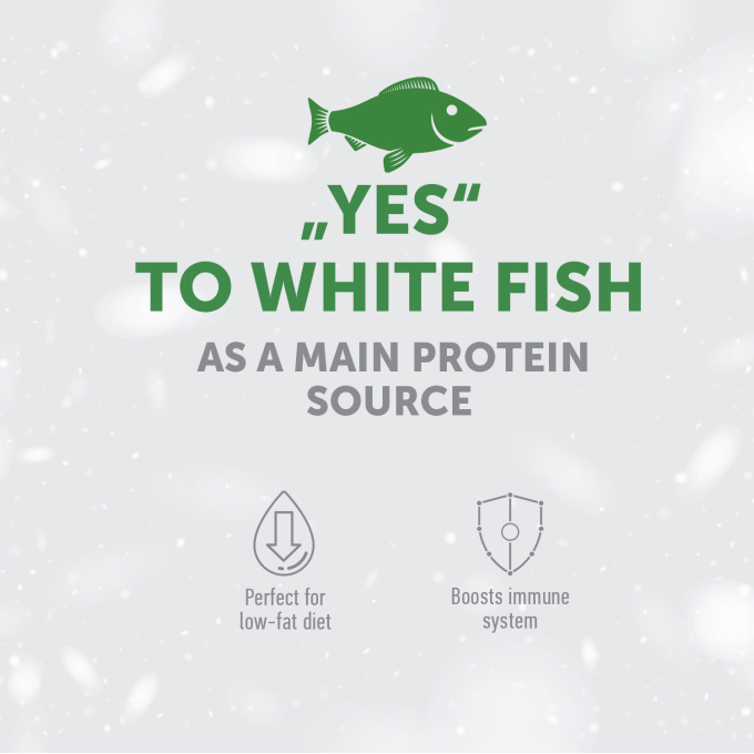 dry pet food with white fish for growing dogs of all sizes with white coat - 3