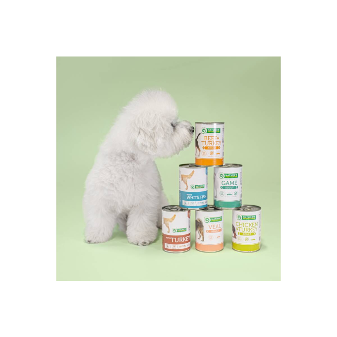 blikvoer voor volwassen honden met rund- en eendenhart - 2