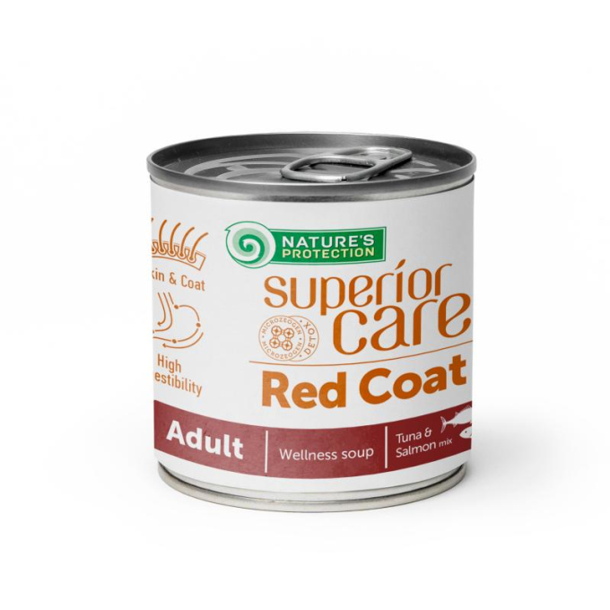 complementary feed - soup for adult dogs of all breeds with salmon and tuna - 0