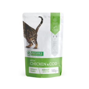 canned pet food for adult cats with chicken and cod