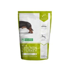 canned pet food for adult dogs with chicken and turkey