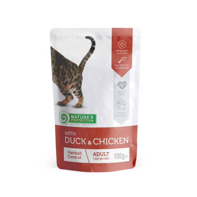 canned pet food for adult cats with duck and chicken - 0