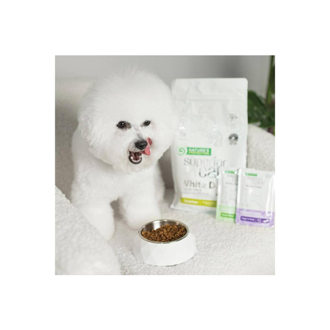 natvoedingssupplement met tonijn en zeebaars voor volwassen honden met witte vacht van alle rassen - 3