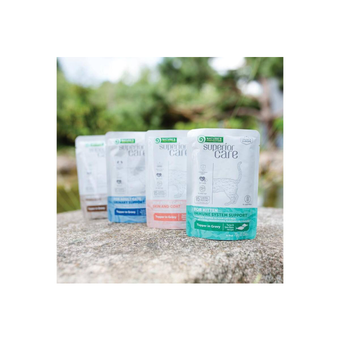 complemento alimenticio húmedo con atún y gambas para el cuidado de la piel y el pelo de gatos adultos de todas las razas - 2