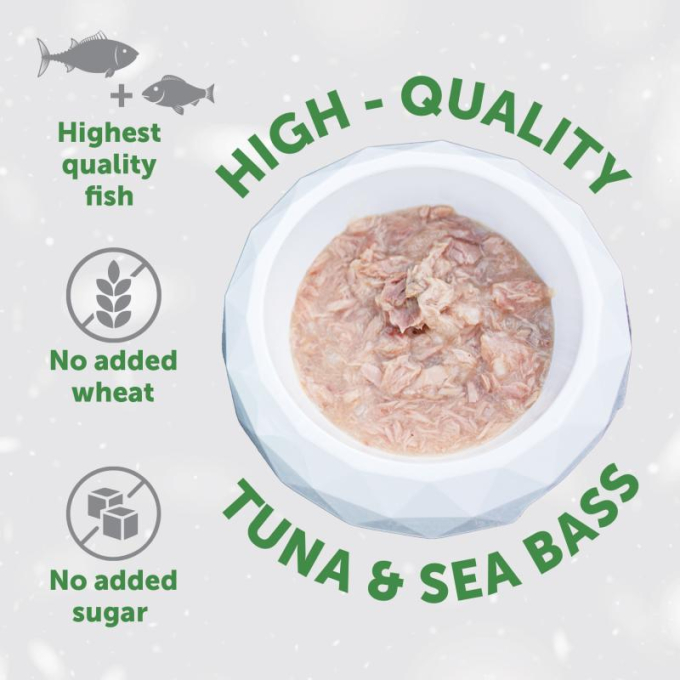 wet food supplement with tuna and sea bass for the immune system support of kitten of all breeds - 2