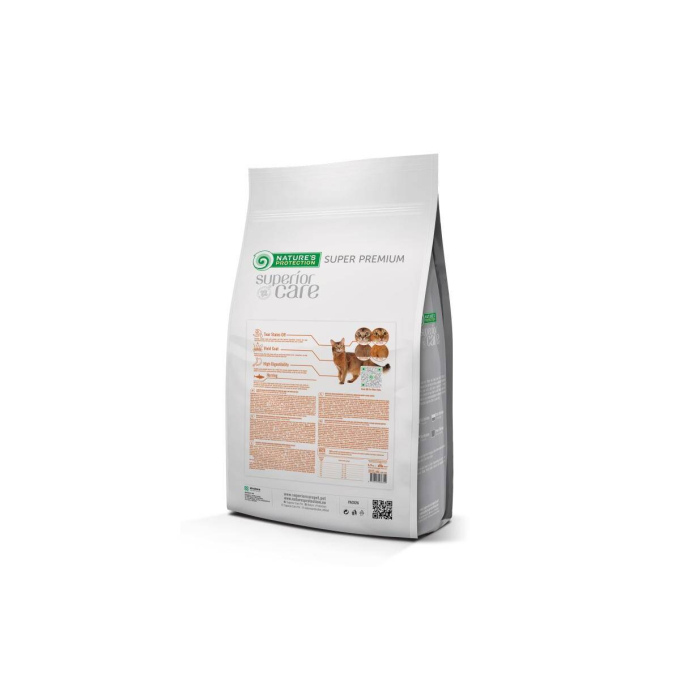 droogvoer zonder granen met haring voor volwassen katten van alle rassen met rode vacht - 2