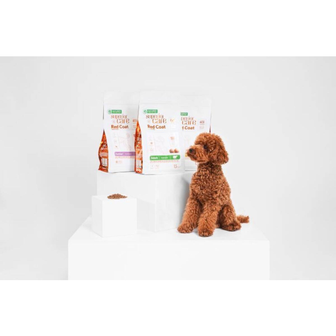 droogvoer zonder granen voor volwassen honden van kleine rassen met rode vacht, met lam  - 3