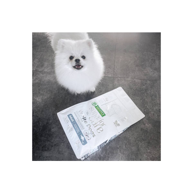 aliment sec sans céréales pour chiens adultes, de petite et mini race avec poisson blanc - 4