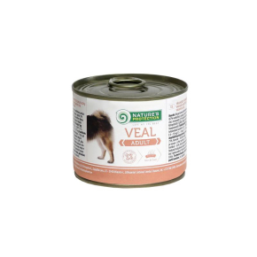 canned pet food for adult dogs with veal