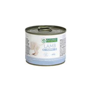 canned pet food for junior dogs with lamb