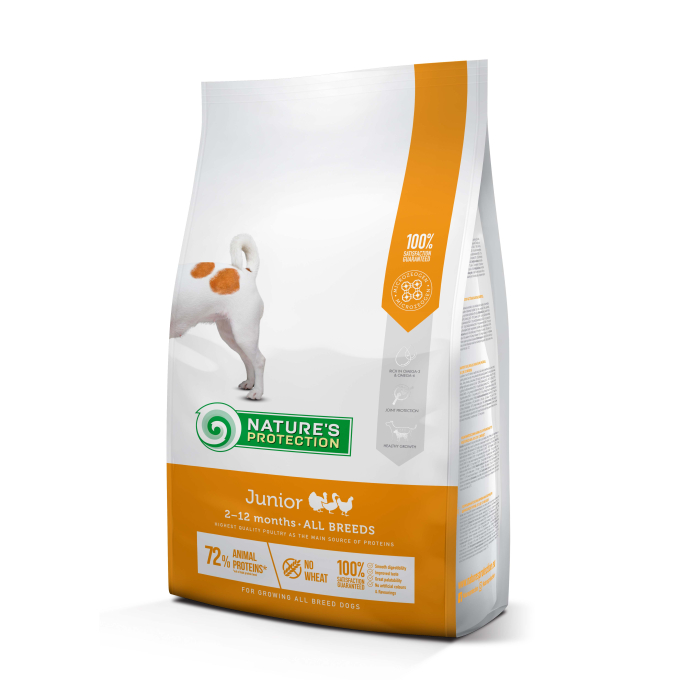 dry food for junior all breed dogs with poultry - 0