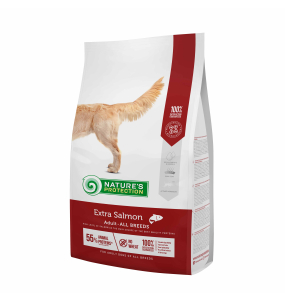 dry food for adult dogs of all breeds with salmon