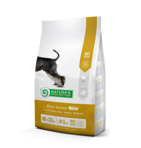 dry food for senior dogs of small breeds with poultry