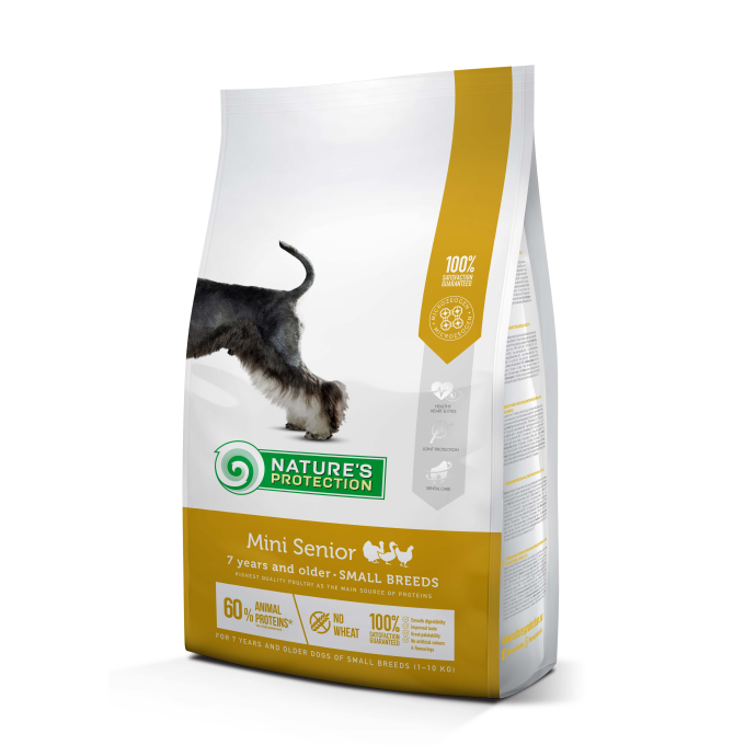 dry food for senior dogs of small breeds with poultry - 0