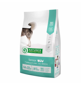 dry food for senior dogs of all breeds with poultry