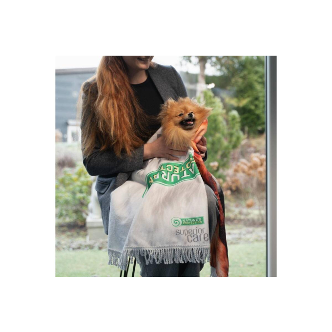 круглое полотенце из микрофибры, уникальный дизайн, с иллюстрацией щенков и бахромой - 5