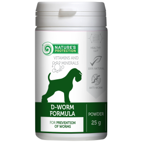 complementary feed for adult dogs for prevention of worms