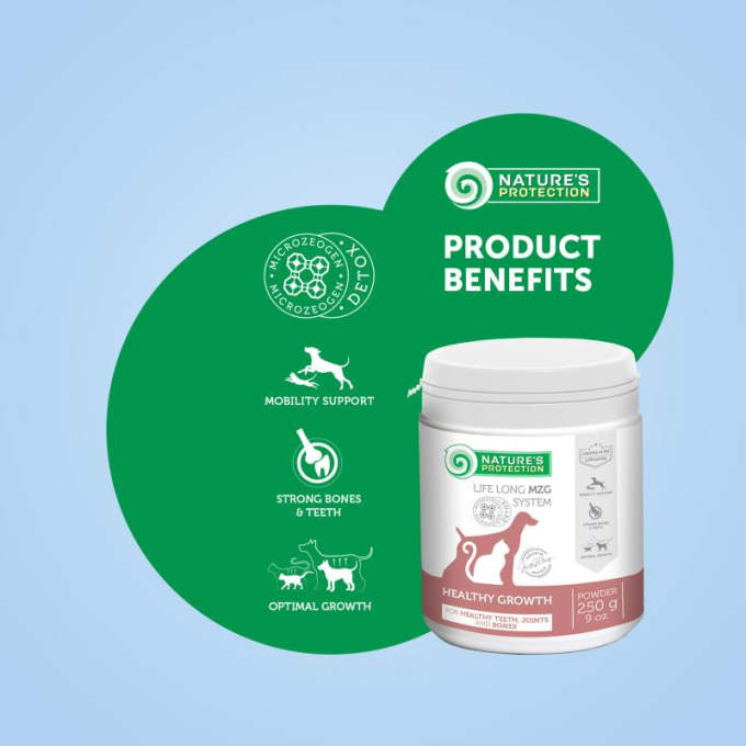 complementary feed for growing dogs and cats for teeth, joints &amp; bones - 1