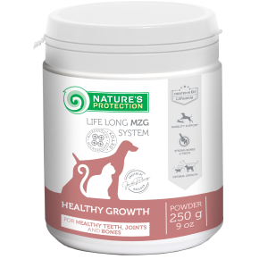complementary feed for growing dogs and cats for teeth, joints &amp; bones